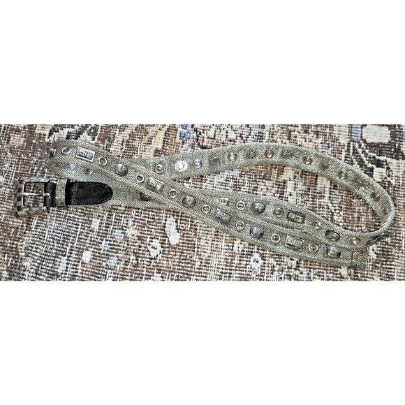 VTG Metal Mesh Women’s Belt Silver Tone Adjustable Retro Disco Y2K Festival - Picture 4 of 6